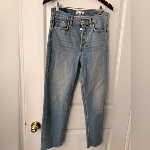 Re/Done 70’s Stove Pipe in Mid 90s Denim Jeans - 27
